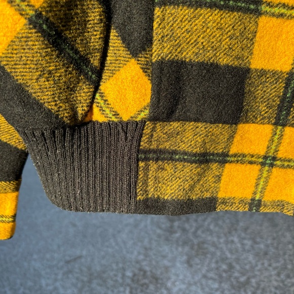 ALDO women’s wool jacket coat checked elastic at side full zipper front size M - Picture 10 of 12